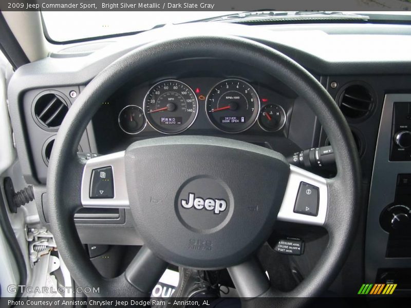 Bright Silver Metallic / Dark Slate Gray 2009 Jeep Commander Sport