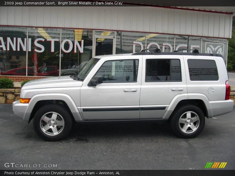 Bright Silver Metallic / Dark Slate Gray 2009 Jeep Commander Sport