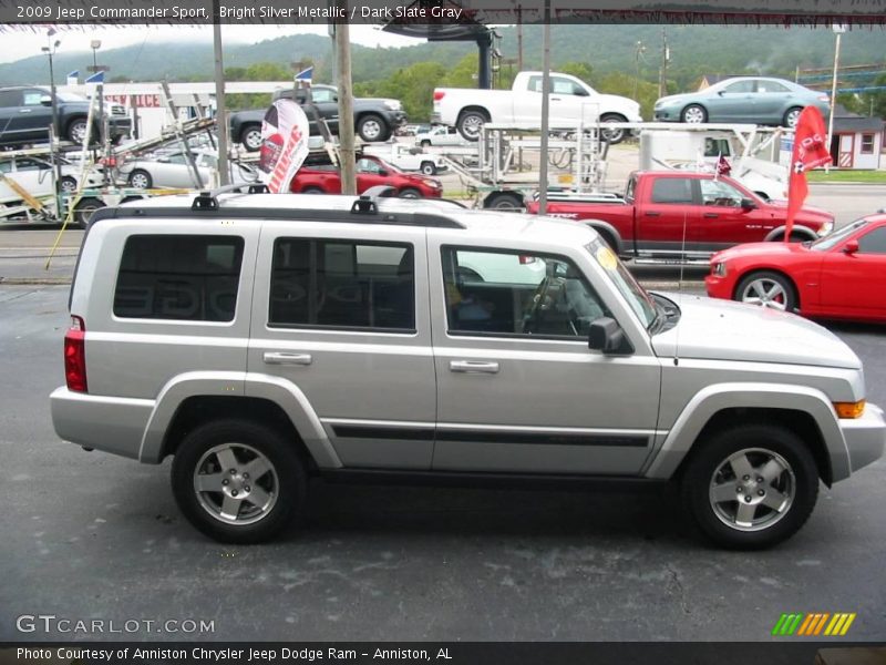 Bright Silver Metallic / Dark Slate Gray 2009 Jeep Commander Sport