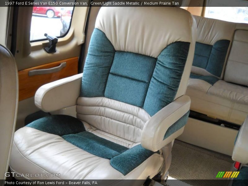 Green/Light Saddle Metallic / Medium Prairie Tan 1997 Ford E Series Van E150 Conversion Van