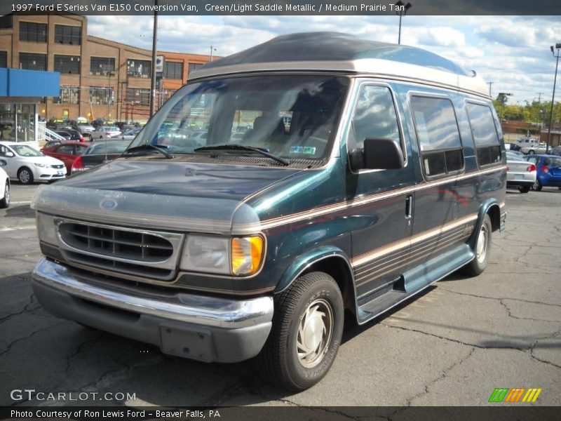 Green/Light Saddle Metallic / Medium Prairie Tan 1997 Ford E Series Van E150 Conversion Van