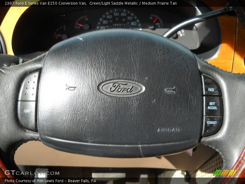 Green/Light Saddle Metallic / Medium Prairie Tan 1997 Ford E Series Van E150 Conversion Van