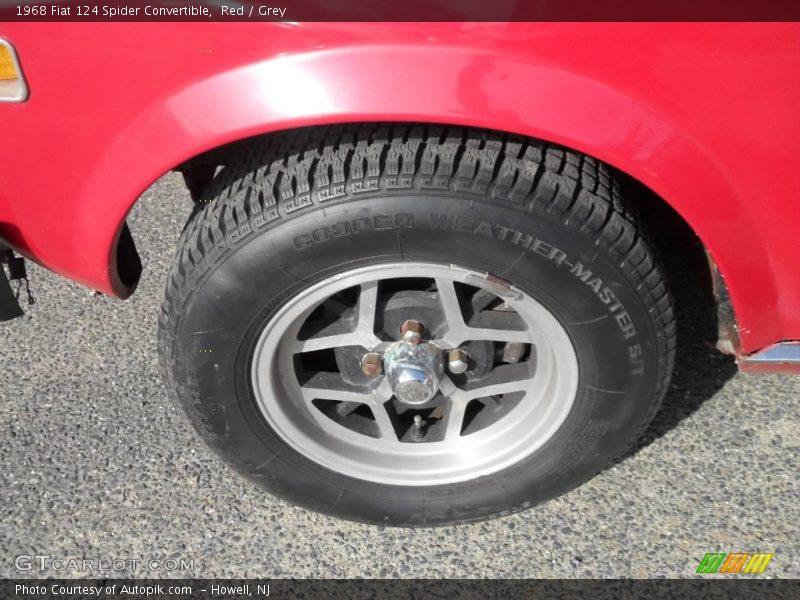 Red / Grey 1968 Fiat 124 Spider Convertible