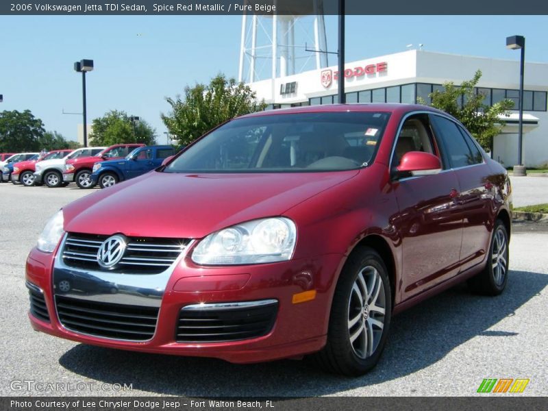 Spice Red Metallic / Pure Beige 2006 Volkswagen Jetta TDI Sedan