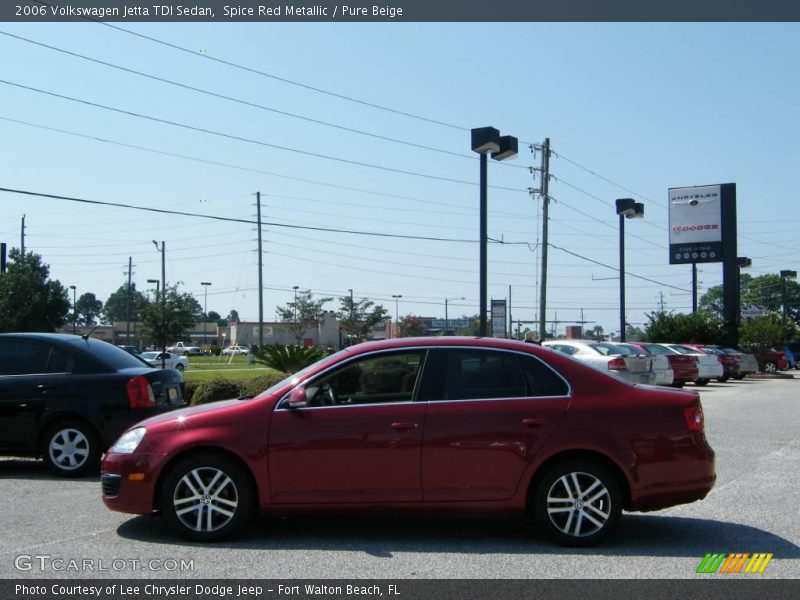 Spice Red Metallic / Pure Beige 2006 Volkswagen Jetta TDI Sedan