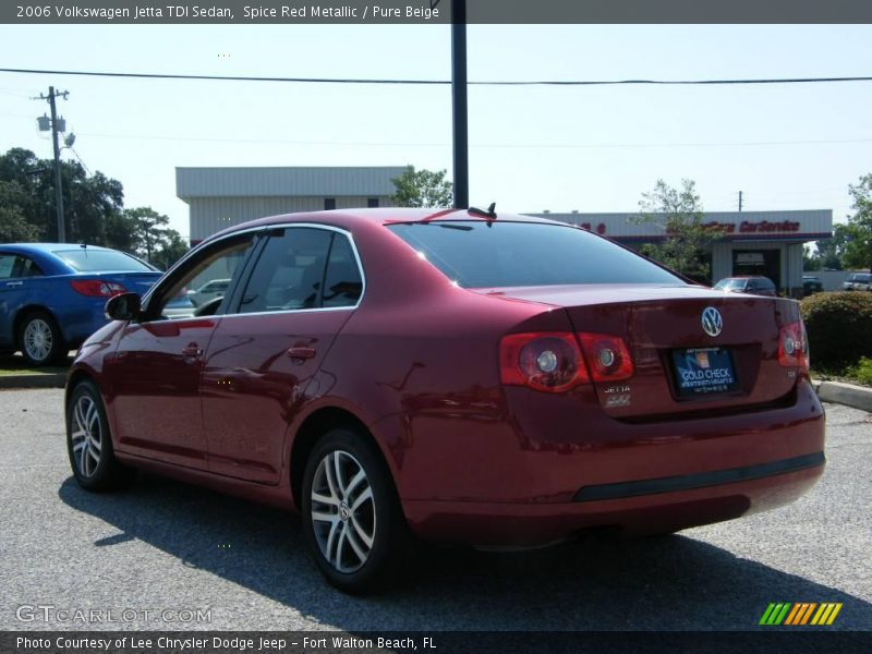 Spice Red Metallic / Pure Beige 2006 Volkswagen Jetta TDI Sedan