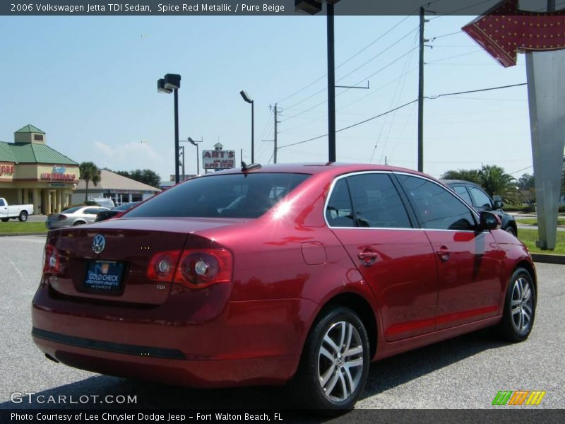 Spice Red Metallic / Pure Beige 2006 Volkswagen Jetta TDI Sedan