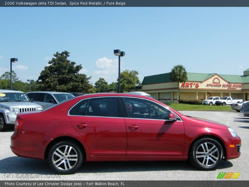 Spice Red Metallic / Pure Beige 2006 Volkswagen Jetta TDI Sedan