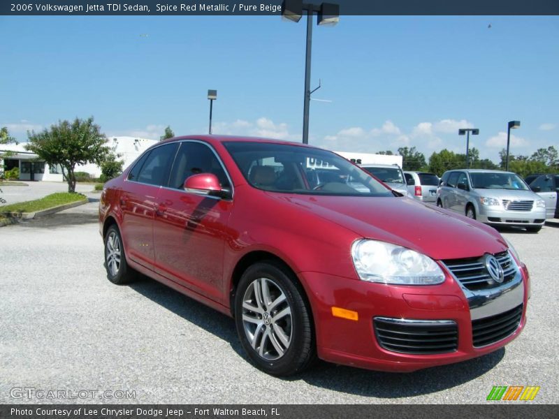 Spice Red Metallic / Pure Beige 2006 Volkswagen Jetta TDI Sedan