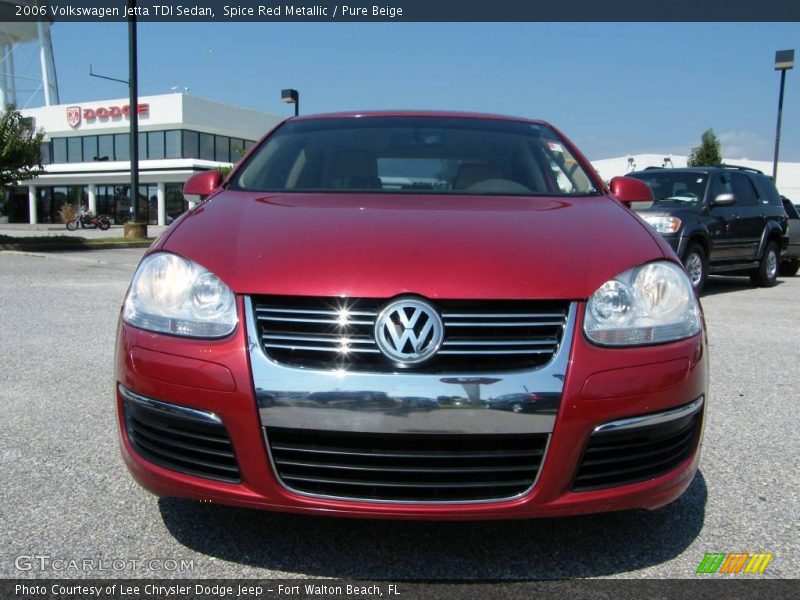 Spice Red Metallic / Pure Beige 2006 Volkswagen Jetta TDI Sedan