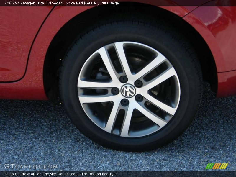 Spice Red Metallic / Pure Beige 2006 Volkswagen Jetta TDI Sedan