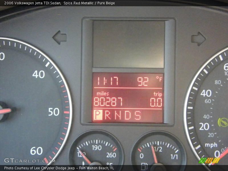 Spice Red Metallic / Pure Beige 2006 Volkswagen Jetta TDI Sedan