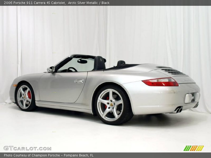 Arctic Silver Metallic / Black 2006 Porsche 911 Carrera 4S Cabriolet
