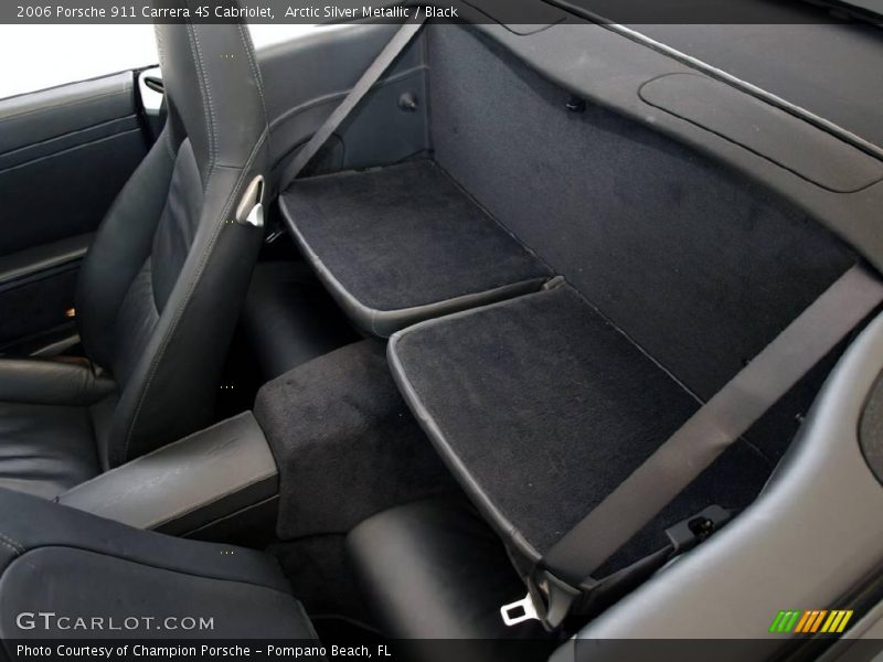 Arctic Silver Metallic / Black 2006 Porsche 911 Carrera 4S Cabriolet