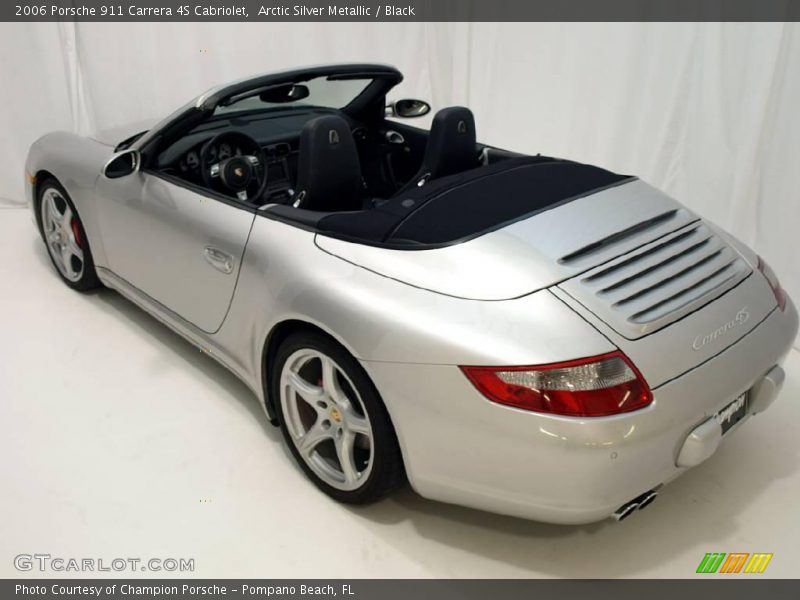 Arctic Silver Metallic / Black 2006 Porsche 911 Carrera 4S Cabriolet