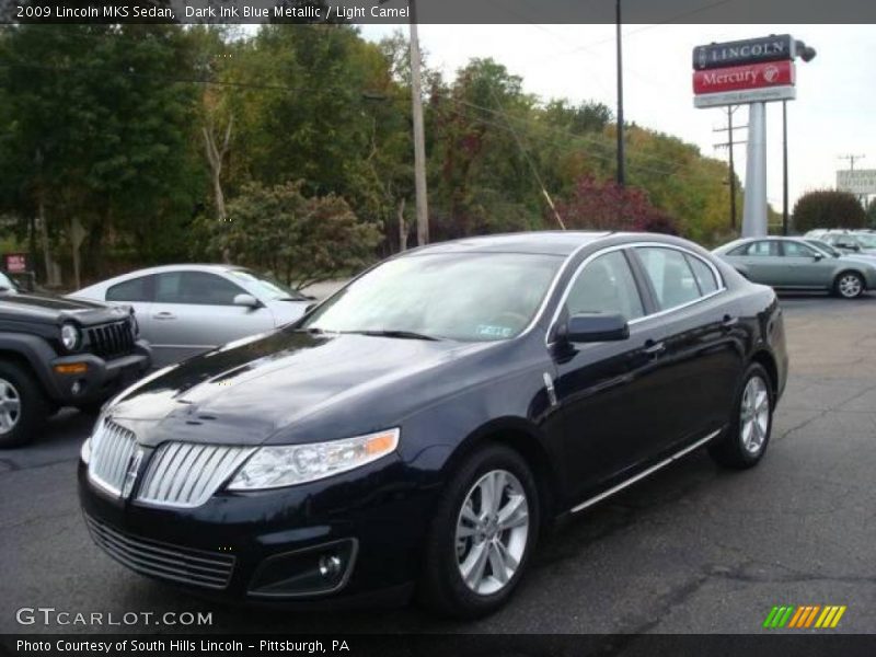 Dark Ink Blue Metallic / Light Camel 2009 Lincoln MKS Sedan