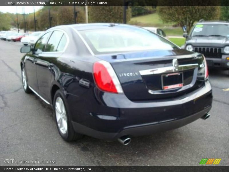 Dark Ink Blue Metallic / Light Camel 2009 Lincoln MKS Sedan