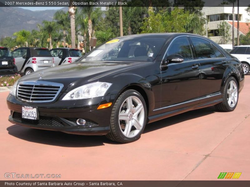Obsidian Black Metallic / Black 2007 Mercedes-Benz S 550 Sedan