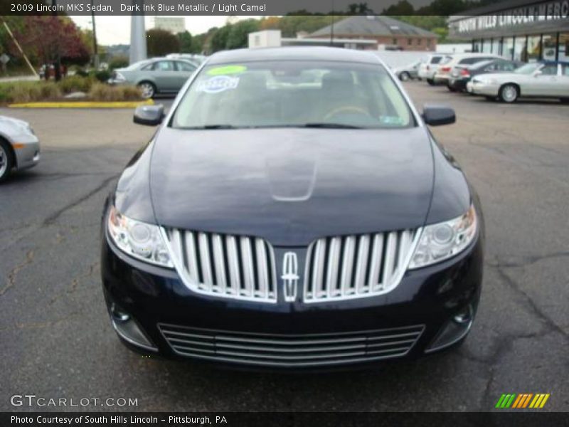 Dark Ink Blue Metallic / Light Camel 2009 Lincoln MKS Sedan