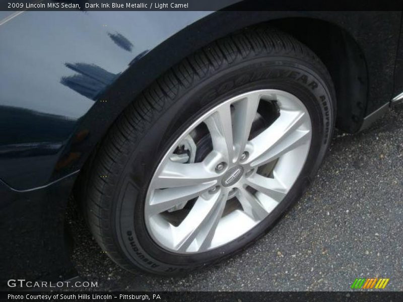 Dark Ink Blue Metallic / Light Camel 2009 Lincoln MKS Sedan