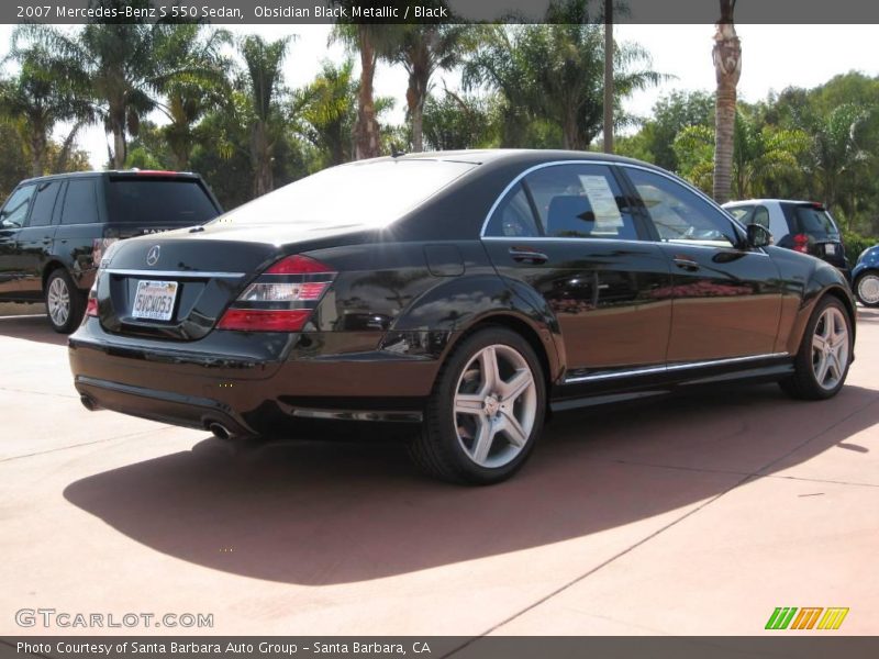 Obsidian Black Metallic / Black 2007 Mercedes-Benz S 550 Sedan