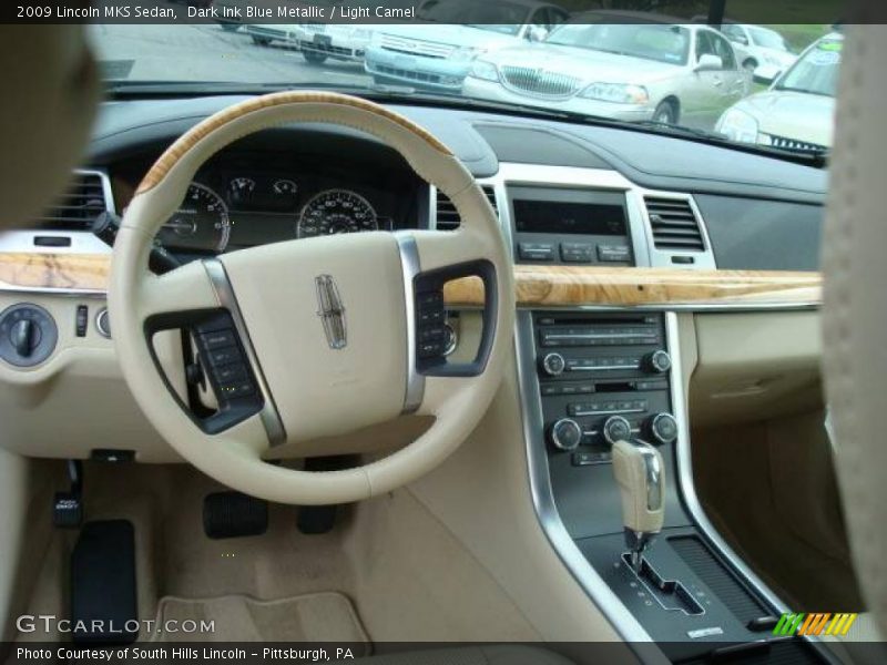 Dark Ink Blue Metallic / Light Camel 2009 Lincoln MKS Sedan