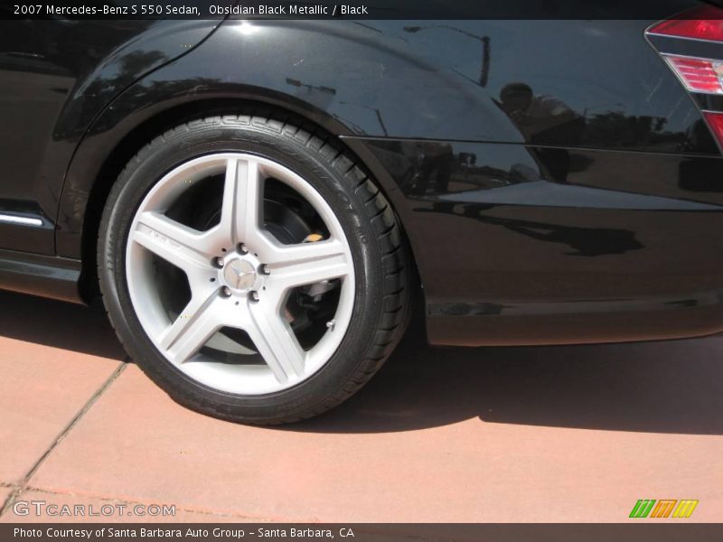Obsidian Black Metallic / Black 2007 Mercedes-Benz S 550 Sedan