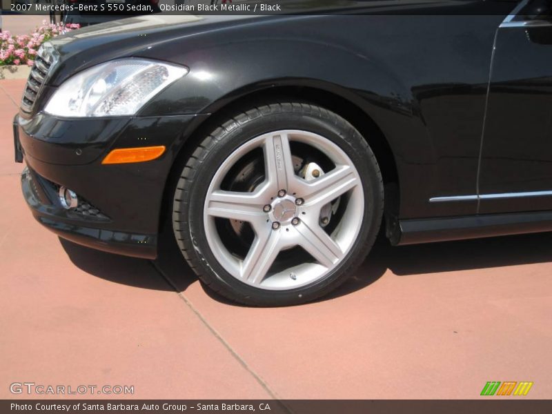 Obsidian Black Metallic / Black 2007 Mercedes-Benz S 550 Sedan