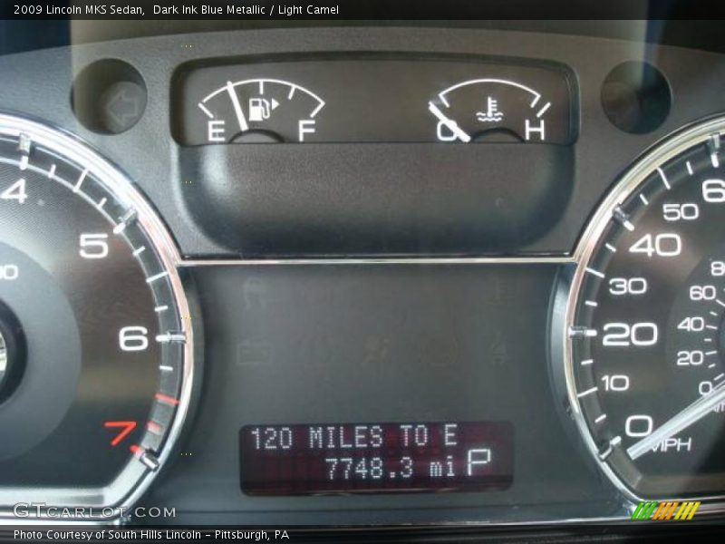 Dark Ink Blue Metallic / Light Camel 2009 Lincoln MKS Sedan