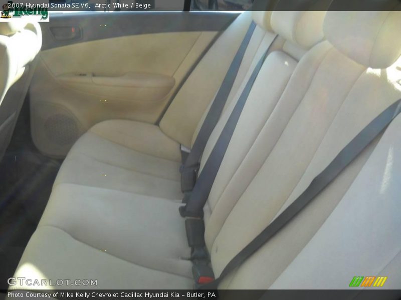 Arctic White / Beige 2007 Hyundai Sonata SE V6