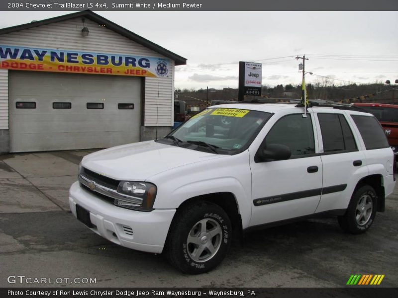 Summit White / Medium Pewter 2004 Chevrolet TrailBlazer LS 4x4