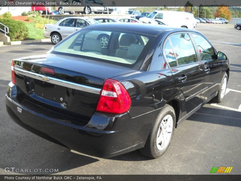 Black / Gray 2005 Chevrolet Malibu Sedan