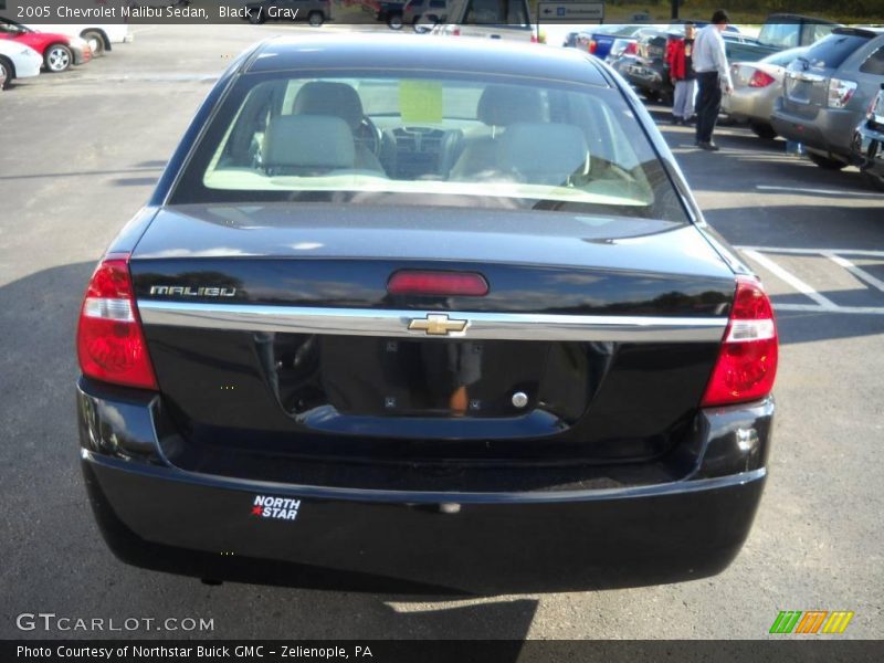 Black / Gray 2005 Chevrolet Malibu Sedan