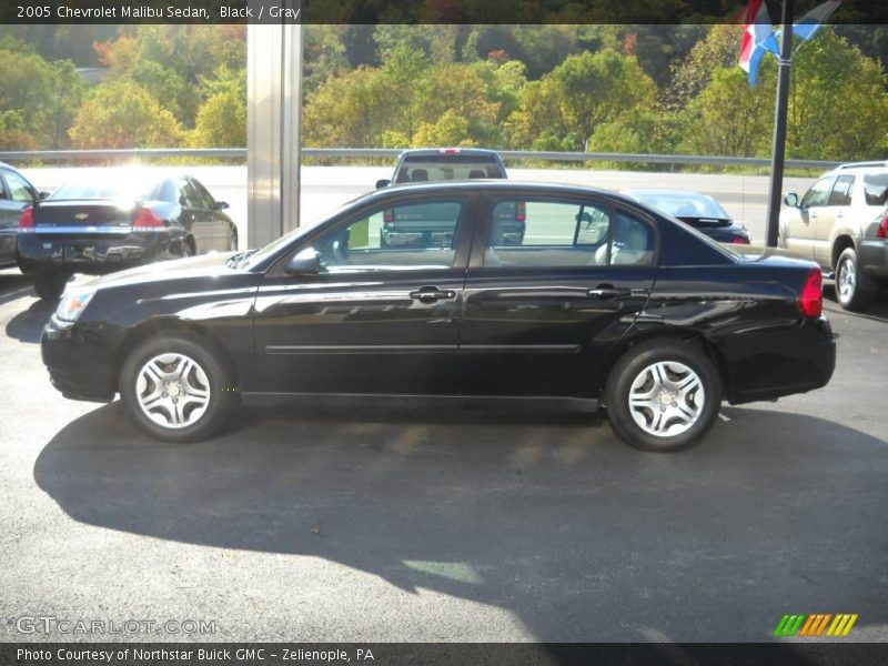Black / Gray 2005 Chevrolet Malibu Sedan