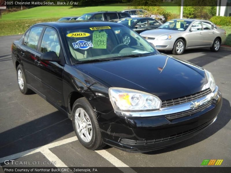 Black / Gray 2005 Chevrolet Malibu Sedan