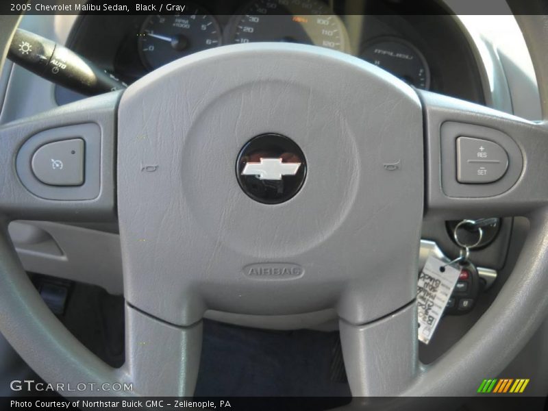 Black / Gray 2005 Chevrolet Malibu Sedan