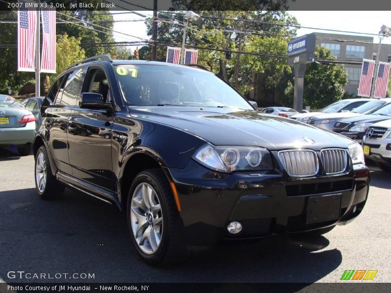 Jet Black / Black 2007 BMW X3 3.0si