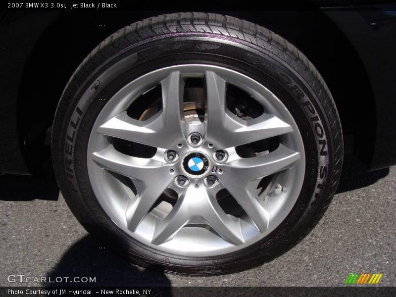 Jet Black / Black 2007 BMW X3 3.0si