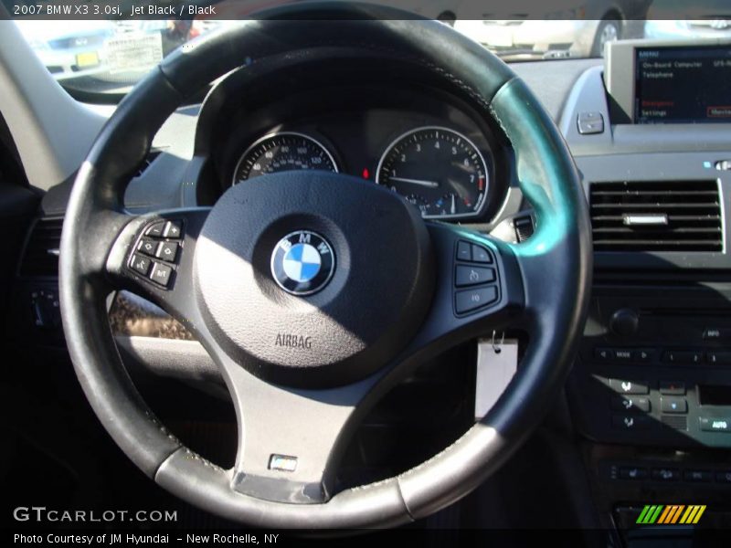 Jet Black / Black 2007 BMW X3 3.0si