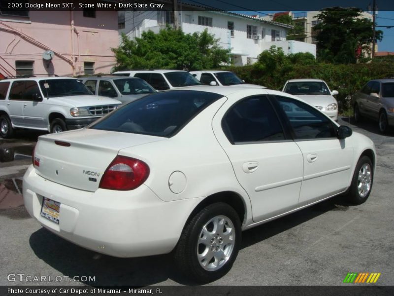 Stone White / Dark Slate Gray 2005 Dodge Neon SXT