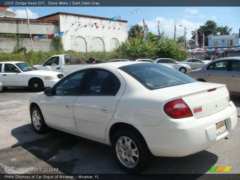 Stone White / Dark Slate Gray 2005 Dodge Neon SXT