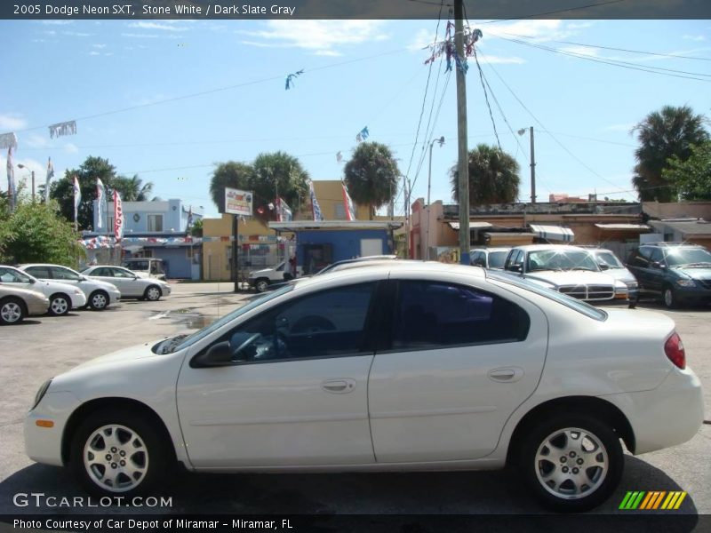Stone White / Dark Slate Gray 2005 Dodge Neon SXT