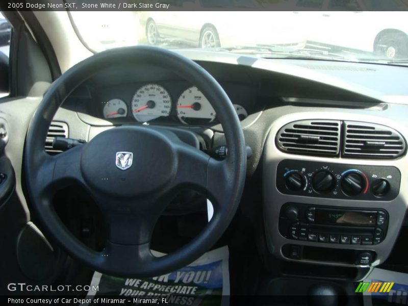 Stone White / Dark Slate Gray 2005 Dodge Neon SXT