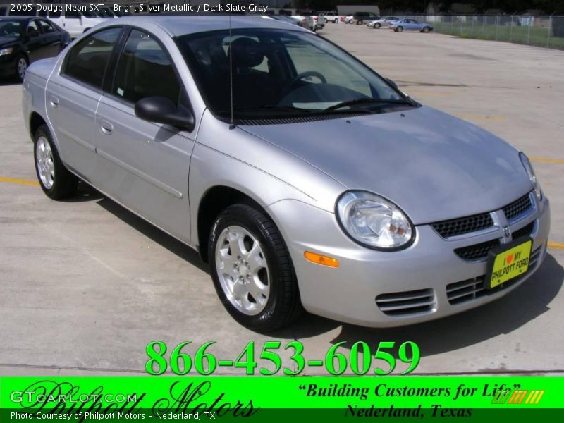 Bright Silver Metallic / Dark Slate Gray 2005 Dodge Neon SXT