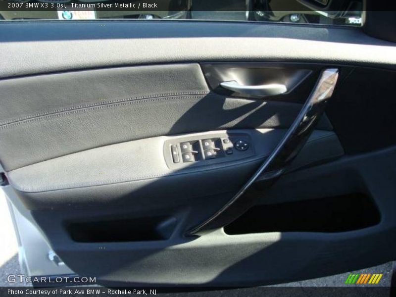 Titanium Silver Metallic / Black 2007 BMW X3 3.0si