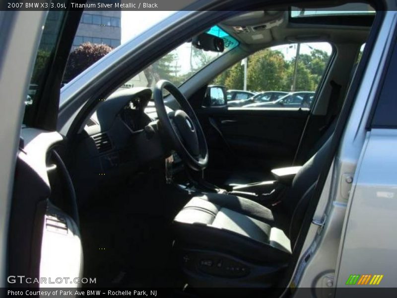 Titanium Silver Metallic / Black 2007 BMW X3 3.0si