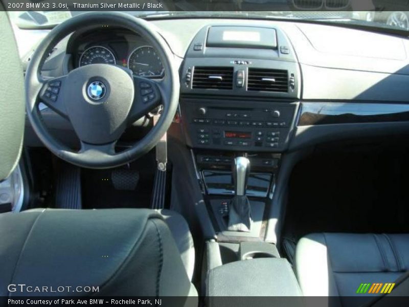 Titanium Silver Metallic / Black 2007 BMW X3 3.0si