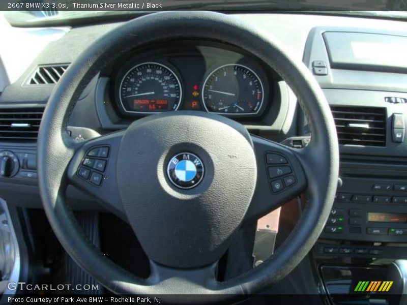 Titanium Silver Metallic / Black 2007 BMW X3 3.0si
