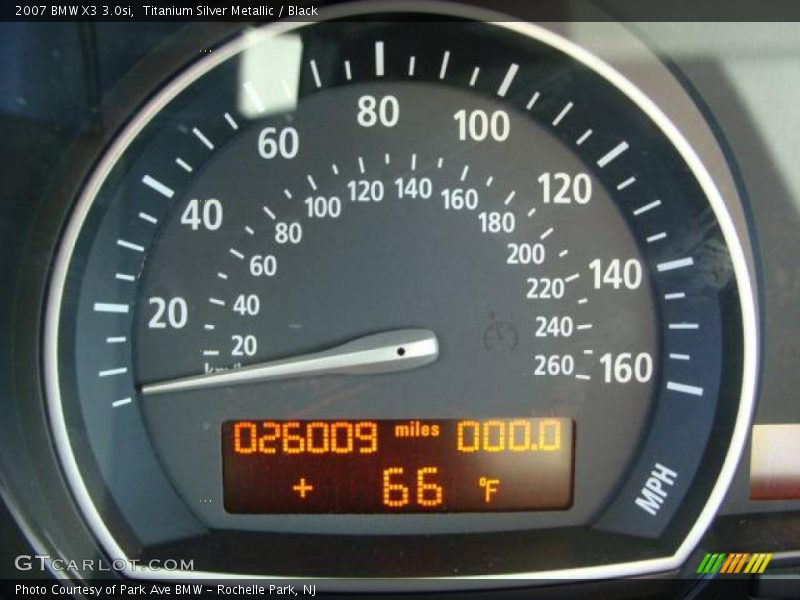 Titanium Silver Metallic / Black 2007 BMW X3 3.0si