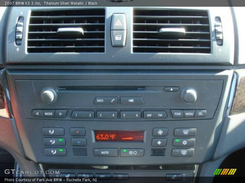 Titanium Silver Metallic / Black 2007 BMW X3 3.0si